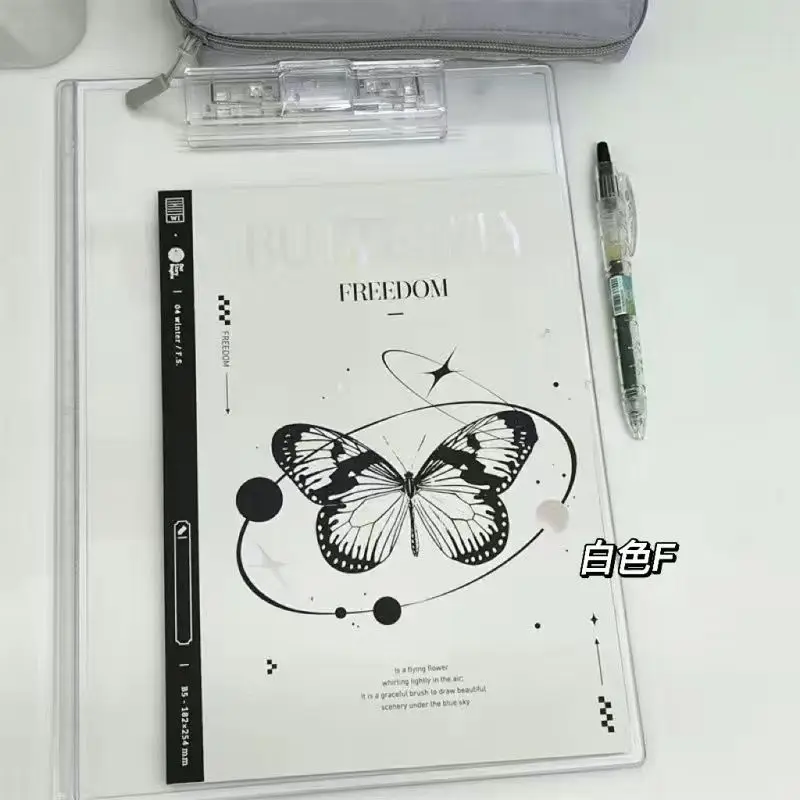 Ins Style Butterfly Rhapsody Notebook B5 Journal Daily Planner Notebook Creative Laser Hand Ledger Book School Stationery Gifts