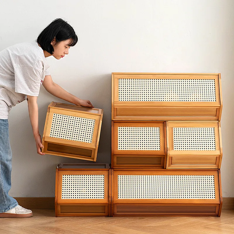 Floor rack Multi-layer combined storage cabinet Multifunctional locker Household living room Snack toy storage cabinet