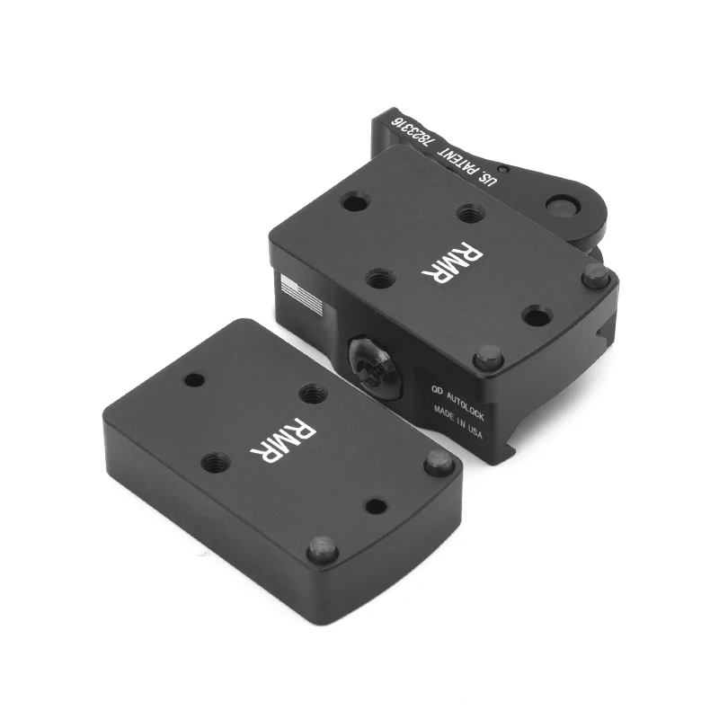 RM QD جبل مع لوحة الناهض ل RMR نقطة حمراء صغيرة البصر قفل تلقائي صالح 20 مللي متر ويفر بيكاتيني السكك الحديدية في الأوراق المالية #3