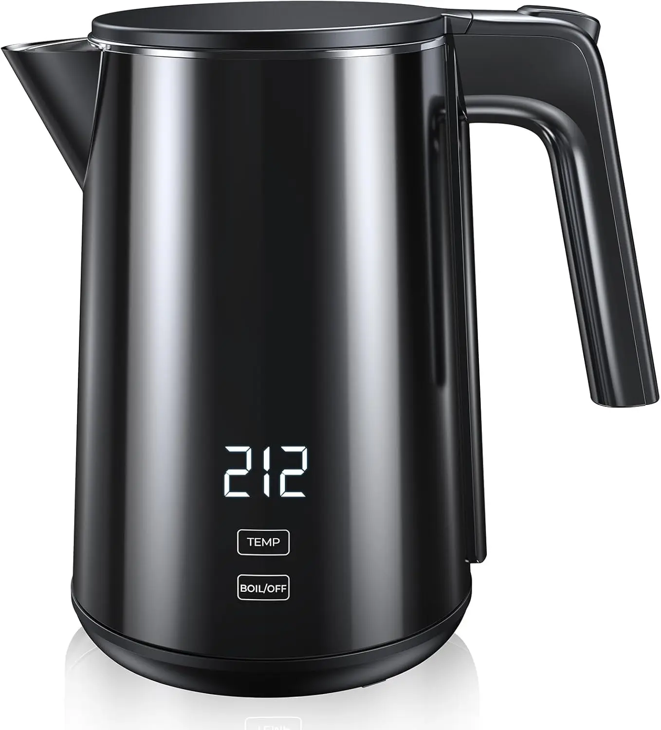 

Electric Kettle 1.0L Fast Heat Auto Shut-Off Stainless Steel Tea Pot with Temperature Control and Keep Warm