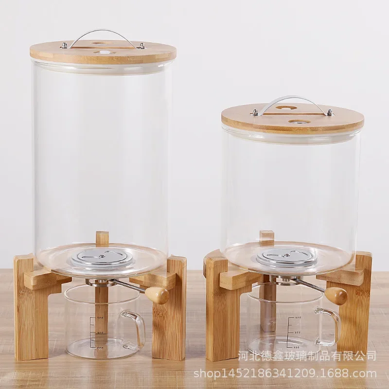 High Borosilicate Glass Rice Bucket Miscellaneous Grain Storage Box