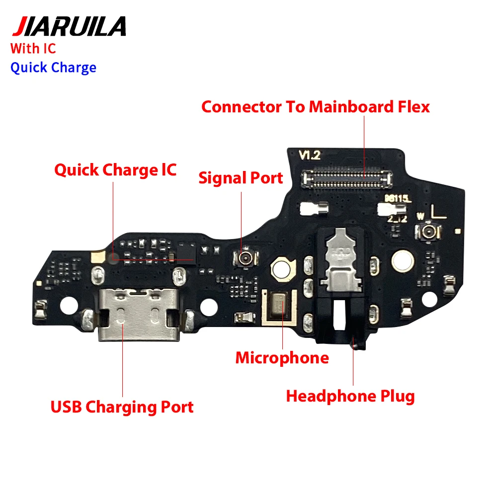 For TCL 30 5G 30 Plus 30 XE 5G Plex T780 Revvl 5G USB Charger Dock Connector Board Charging Port Microphone Flex Fast charging