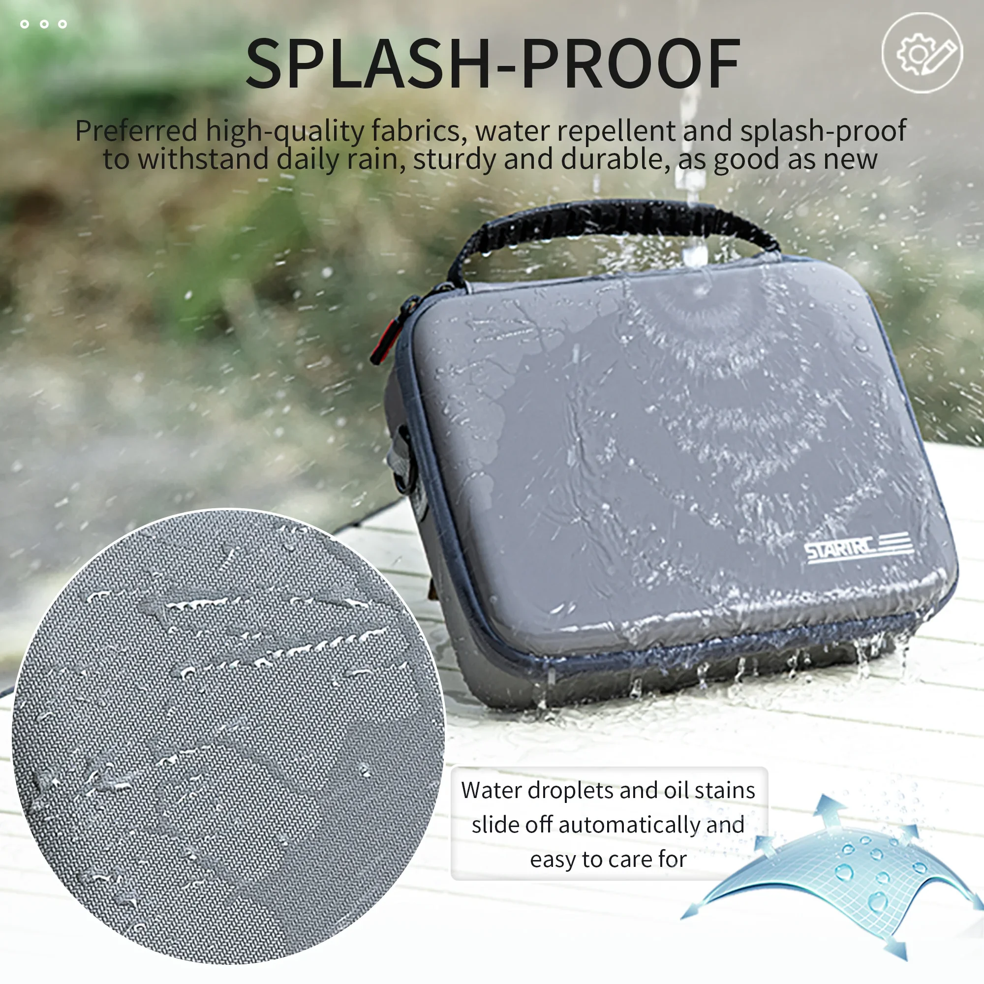 กระเป๋าเดินทางแบบพกพาสําหรับ DJI Osmo Pocket 3 Creator Combo อุปกรณ์เสริมกระเป๋าถือ PU หนังกระเป๋ากล่องกันน้ํา