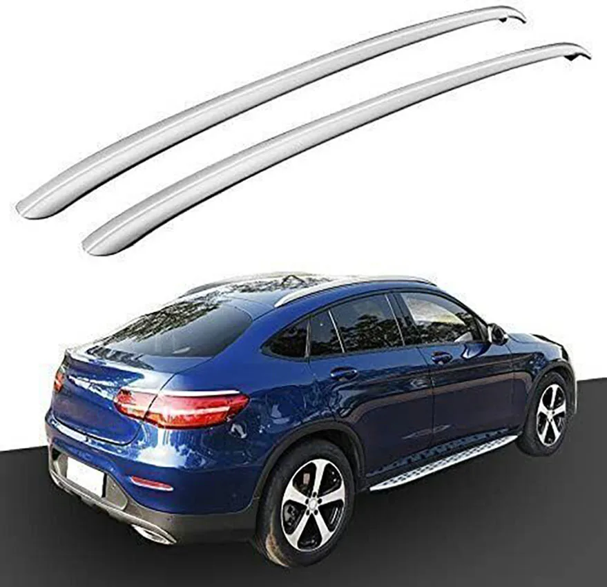 2Pcs Fit for Mercedes Benz GLC Coupe C253 2016-2020 Roof Rail Rack Side Rail Bar