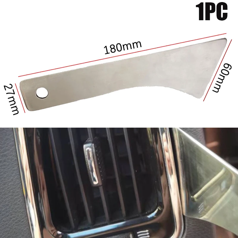 1PC Stainless Steel Car Door Panel Trim Removal Level Pry Tool Auto Interior Audio Dashboard Radio Fastener Disassembly Tools