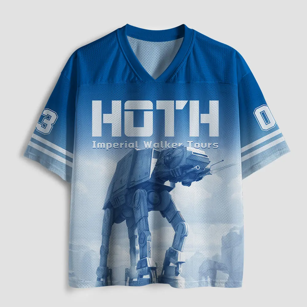 2026 new unisex mesh T-shirt V-neck lightweight breathable polyester mesh retro nostalgic printed casual sportswear