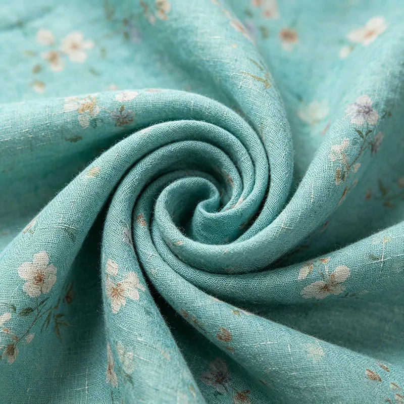 Ramie Grey Fabric, Dyed Plain Weave Raw High Density Sand Washed, Cool Feeling Skin Friendly Wrinkle Resistant Natural Antibacte