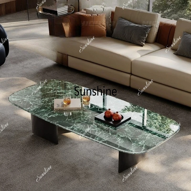 

Italian light luxury natural luxury stone high-end coffee table high-end living room coffee table