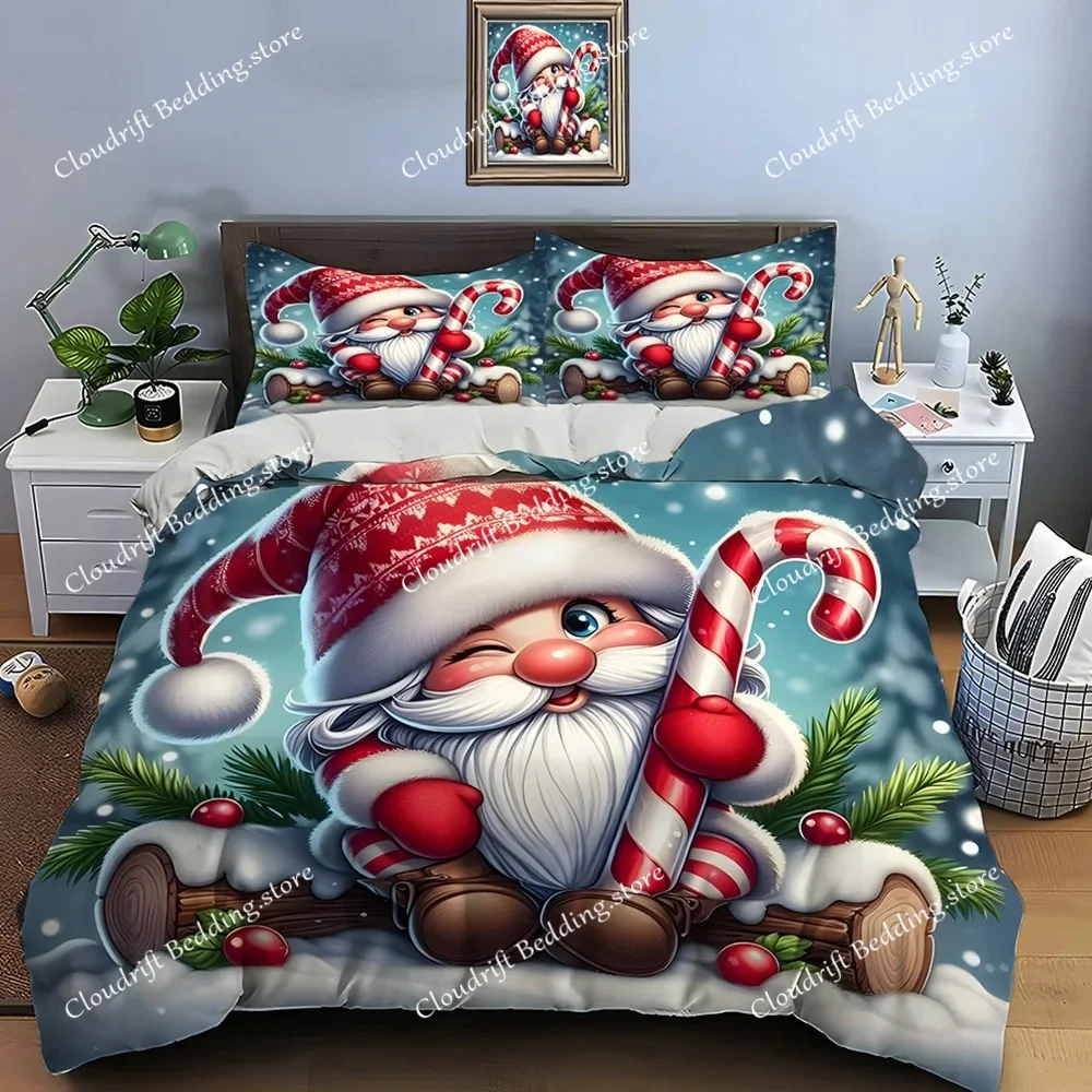 Christmas Duvet Cover Set King Queen Full Twin Size For Kids Teens Adults Bedding Set Polyester Comforter Cover With Pillowcase