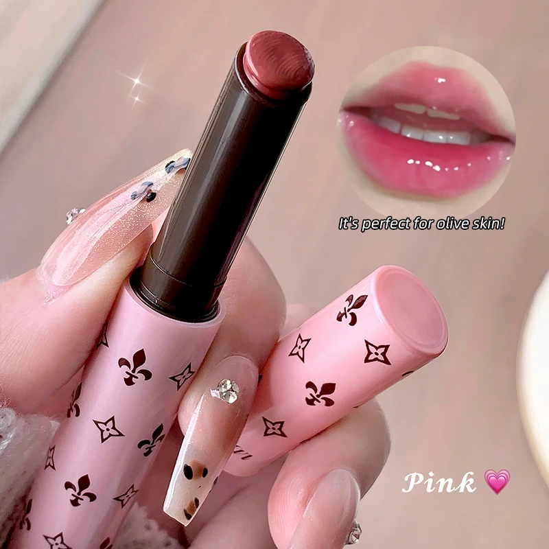 Gege Bear Melt-On Solid Lip Gloss - Velvet Matte, Plush Color, Transfer-Proof, Non-Drying Plump Balm for Creamy Matte Lips