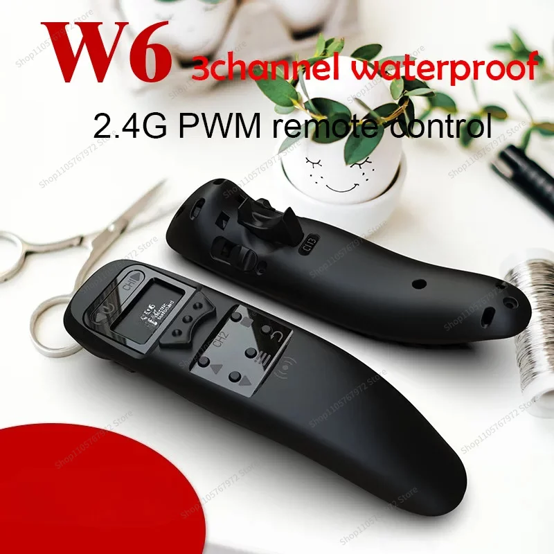 ForW6 waterproof screen remote control 3 channels 2.4G fixed speed cruise one-way PWM electric call wireless charging electric