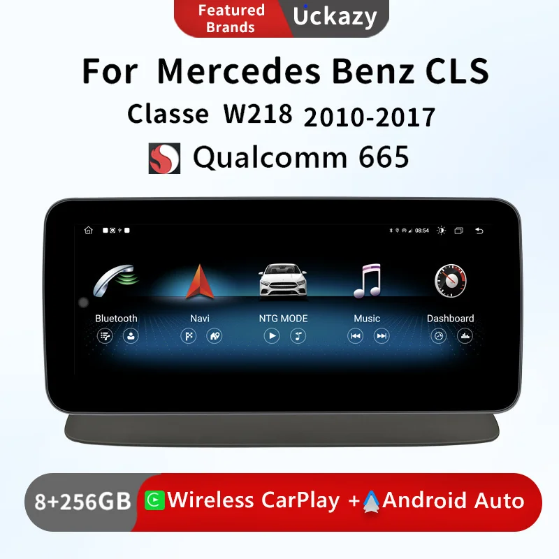 Uckazy Qualcomm 665 Autoradio for Benz CLS W218 2010-2017 lettore multimediale Andorid 13 Auto Wireless CarPlay Car Radio