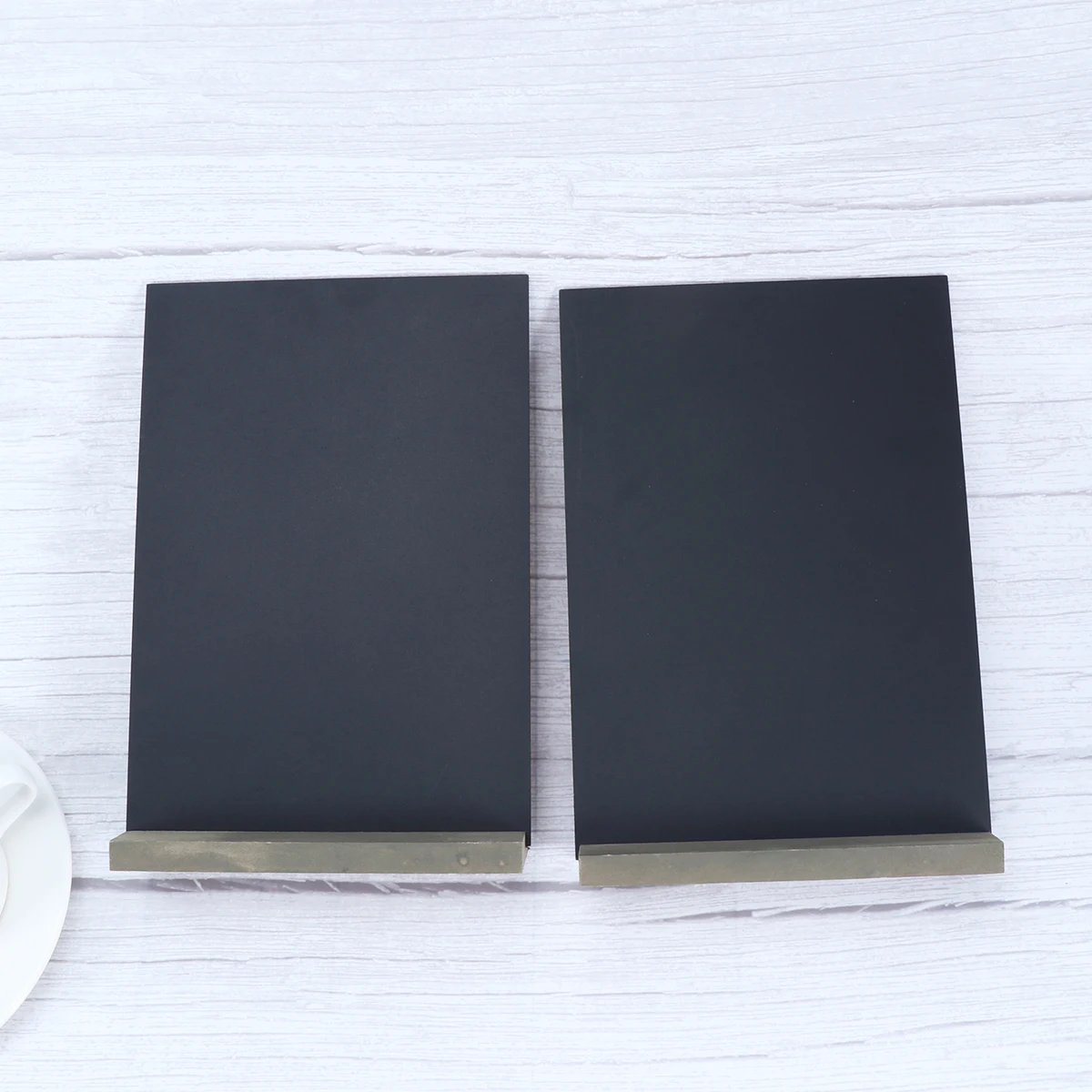 

6pcs Double-Sided Wooden Message Board Blackboard Creative Writing Chalkboard Stand For Kitchen Bedroom Living Room Party