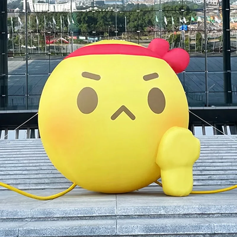 

Inflatable refueling expression, emoticon, with blower, outdoor shopping mall event decoration props