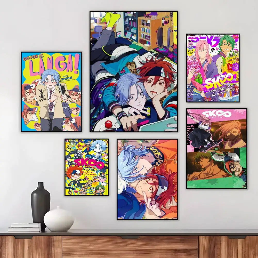 Anime Cool Boy S-Sk8 The Infinity Poster Art canvas HD aesthetic Printing Paper Wall Art for Living Room Bar fashion Home Decor