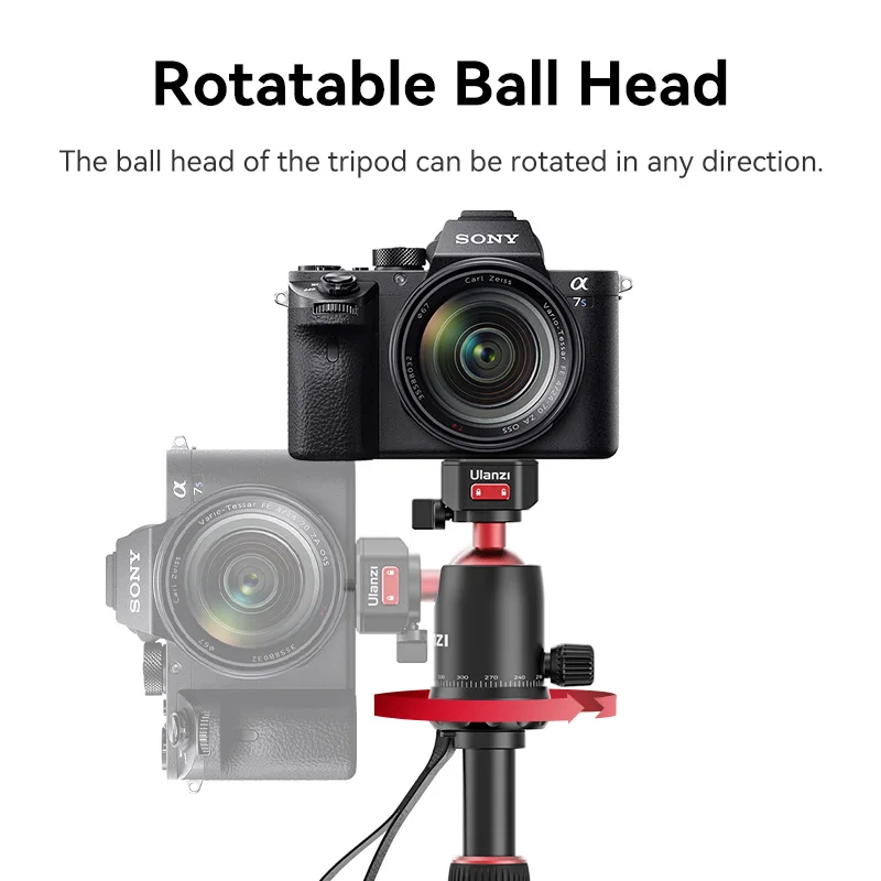 Ulanzi TT31 Claw Quick Release Tripod 2-in-1 Tripod and Monopod Portable Travel Tripod for DSLR Camera Outdoor Photography