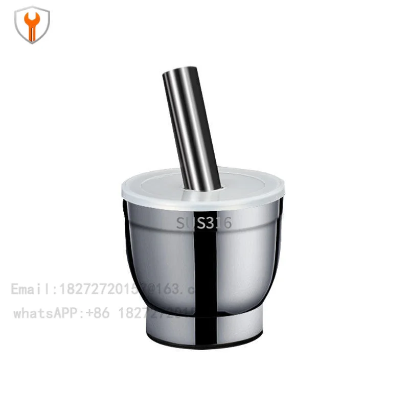 316 Stainless Steel Thickened Masher Household 304 Garlic Masher Grinding Manual