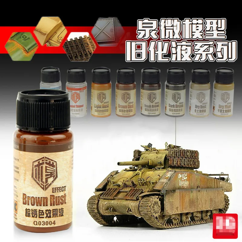 Model Aging Stain Wshing Rust Stain Paint Peeling Worn out Effect liquid GUNPLA  Plastic Tank Military Rust Paint Peeling