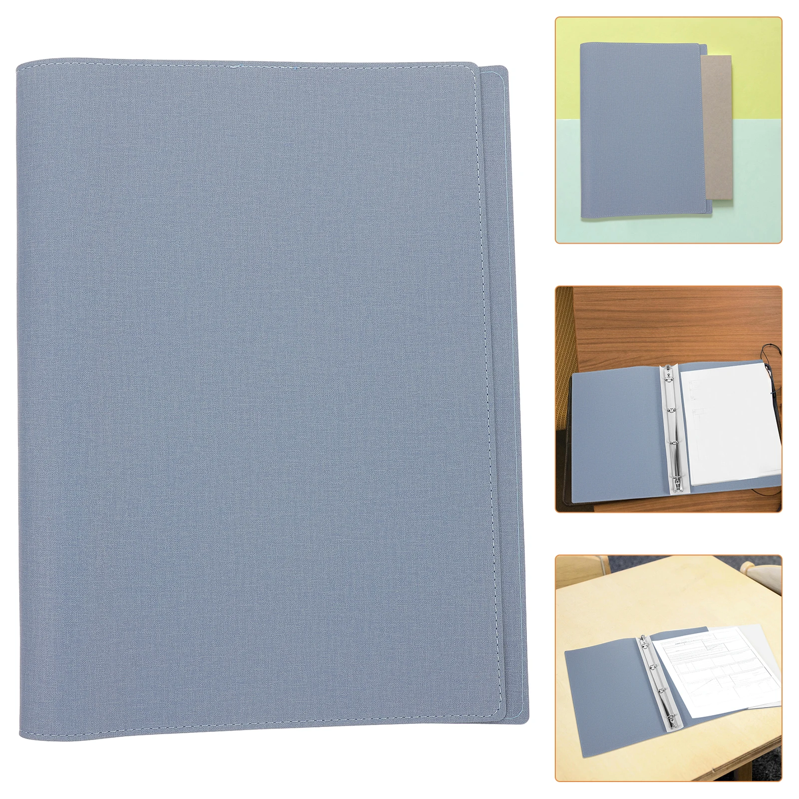 1pc Robuste Tragbare Binder Abdeckung Nachfüllbare Notebook Shell Leichte Pu Material Für Studenten Büro Wiederverwendbare Dokument