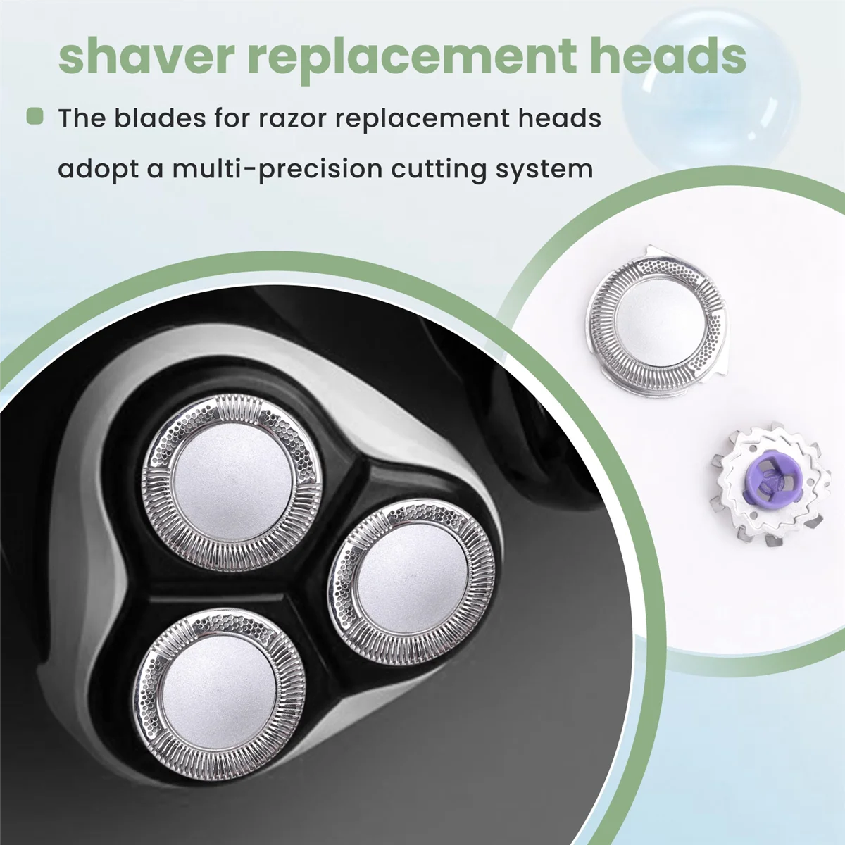 شفرة HQ8 لرؤوس بديلة Philips Norelco Aquatec HQ8 المتوافقة مع شفرات الحلاقة مثل PT720 AT880 AT810 إلخ