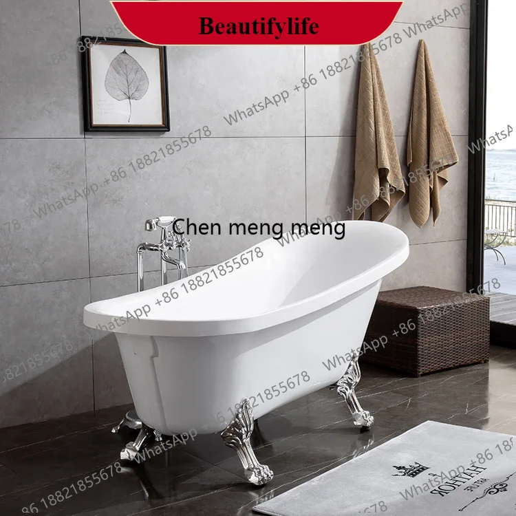 

K178Household European-style concubine bathtub acrylic independent thermal insulation bathtub classical, cylinder
