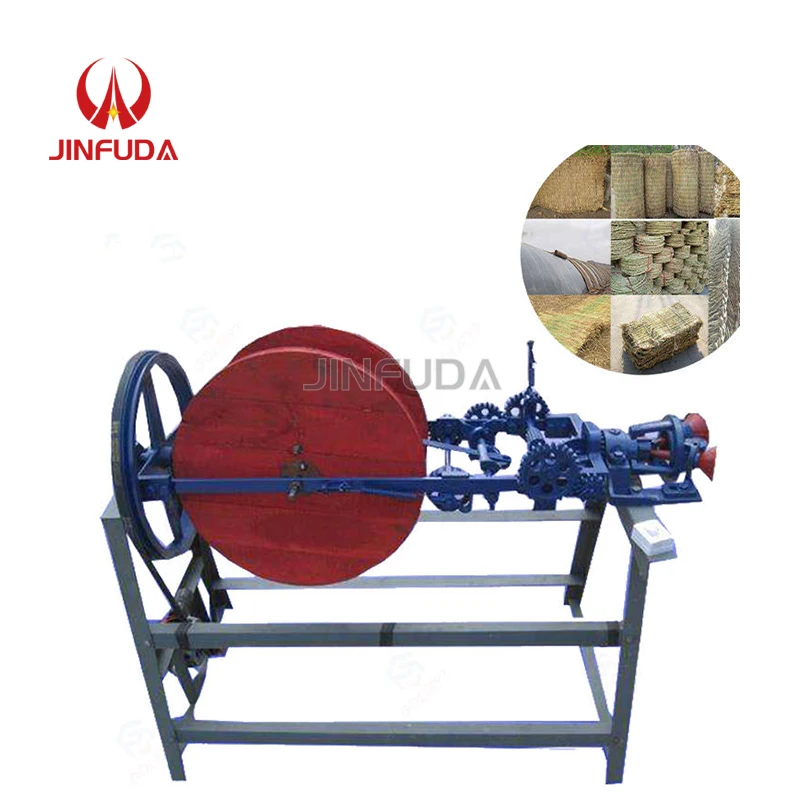 Improved high efficiency straw rope making machine Straw rope knotting machine jute rope making machine