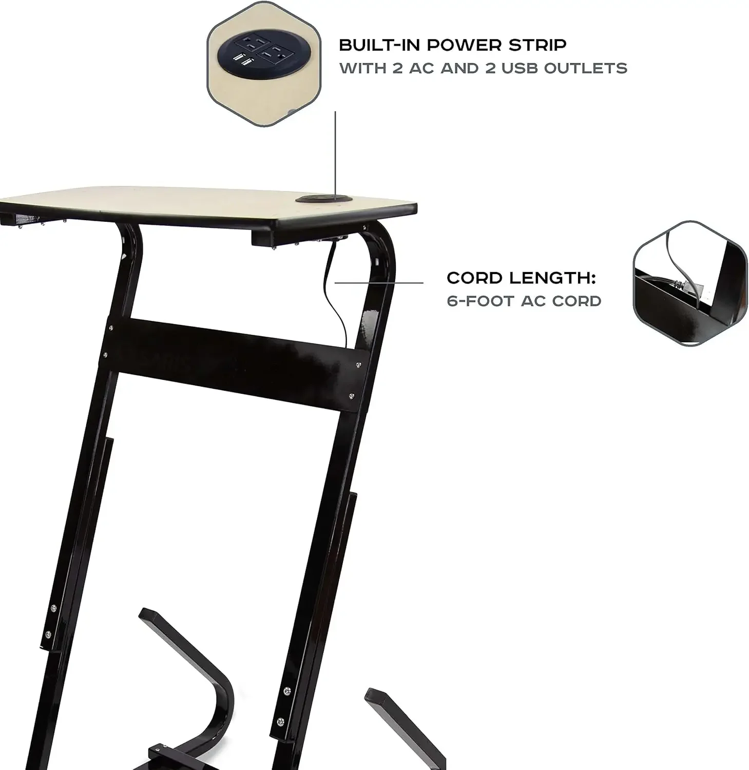 TD1 Bike Trainer Desk with USB/AC Socket