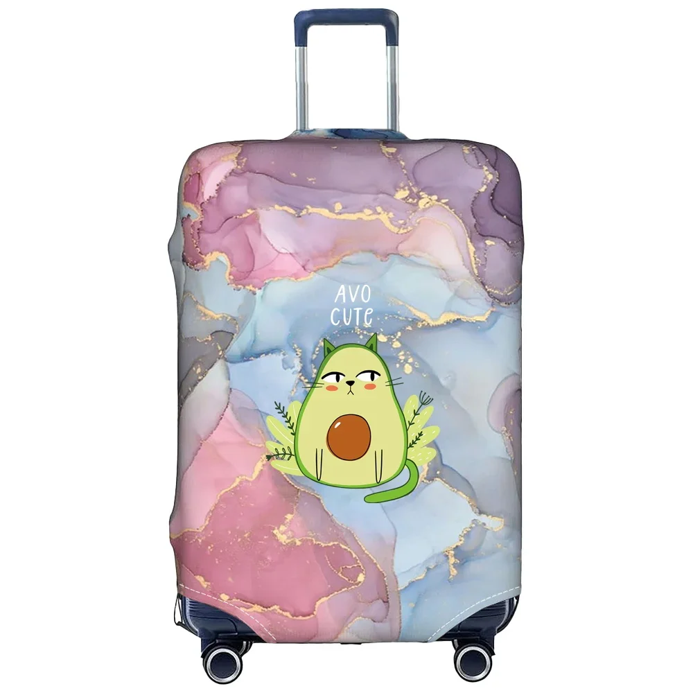 Luggage Cover Stretch Fabric Suitcase Protector Print Avocado Series Baggage Dust Case Covers for18-32 Inch Suitcase Case