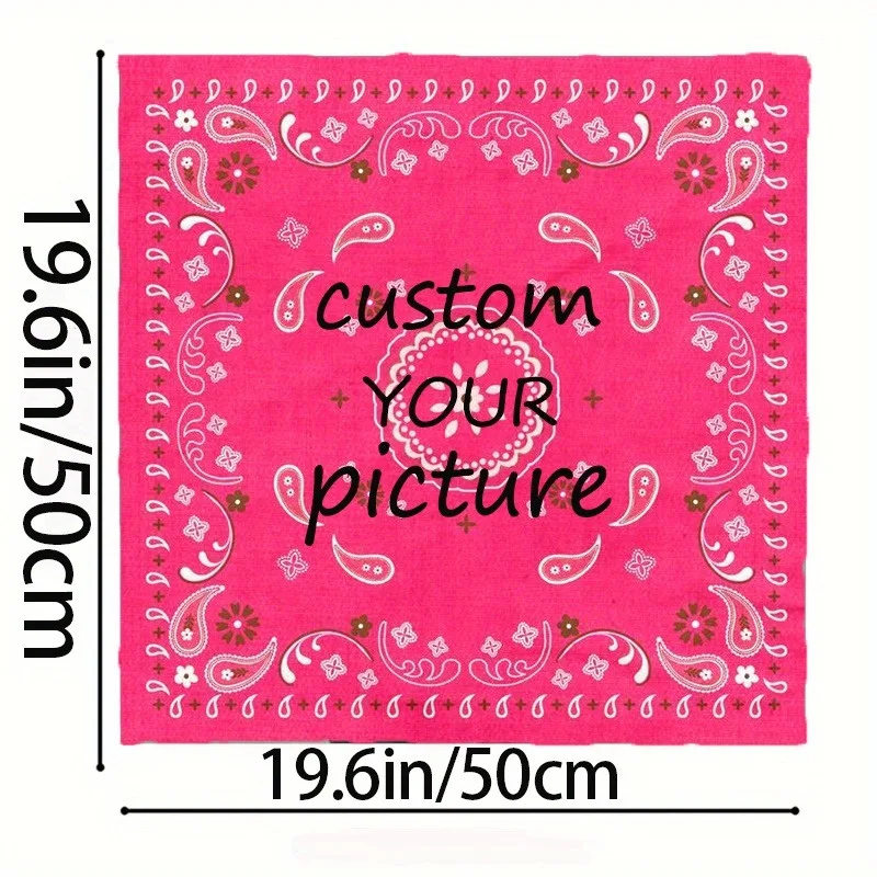 Custom Silk Scarf Personalized Scarf for Women Luxury Photo Name Pattern Birthday Gift Wedding Anniversary Gift Multiple Sizes