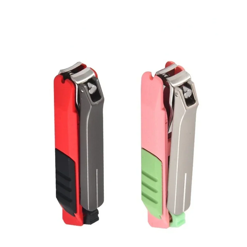 Portable Ultra Sharp Nail Clipper Fingernail Steel Wide Jaw Opening Anti Splash Fingernail Clippers Nail Cutter Manicure