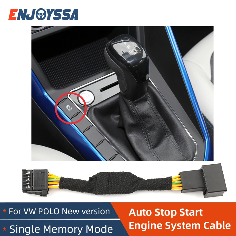 Stop canceller para volkswagen polo sistema de parada de partida automática do motor fora dispositivo eliminador controle sensor plug