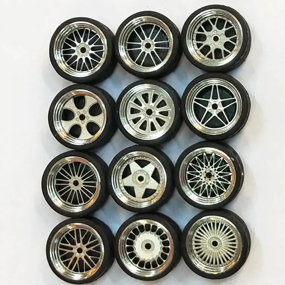 

1:64 Model Modified Tire Diecasts Alloy Wheel Tire Accessories General Model Car Rubber Custom Toy Change Of Vehicles Wheel