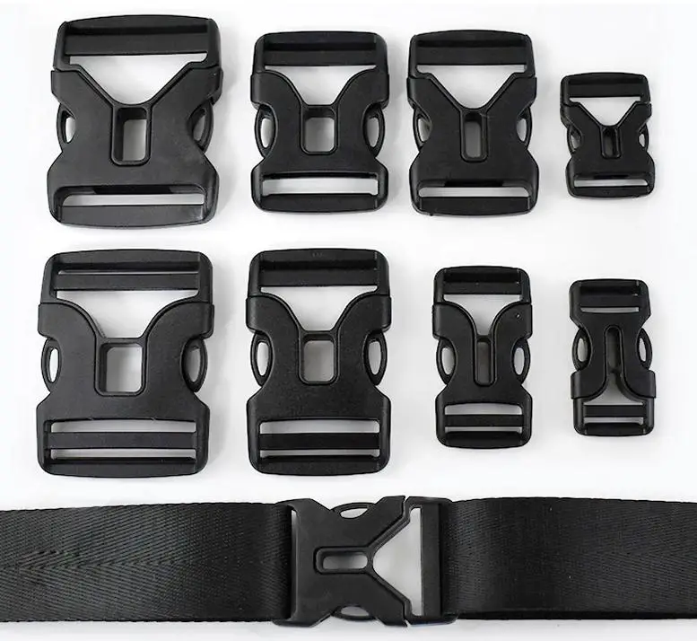 Dog Collar Webbing Fastener Backpack Strap Side Release Buckle 5/10/20Pcs Carabiner Clips Belt Closures Hooks