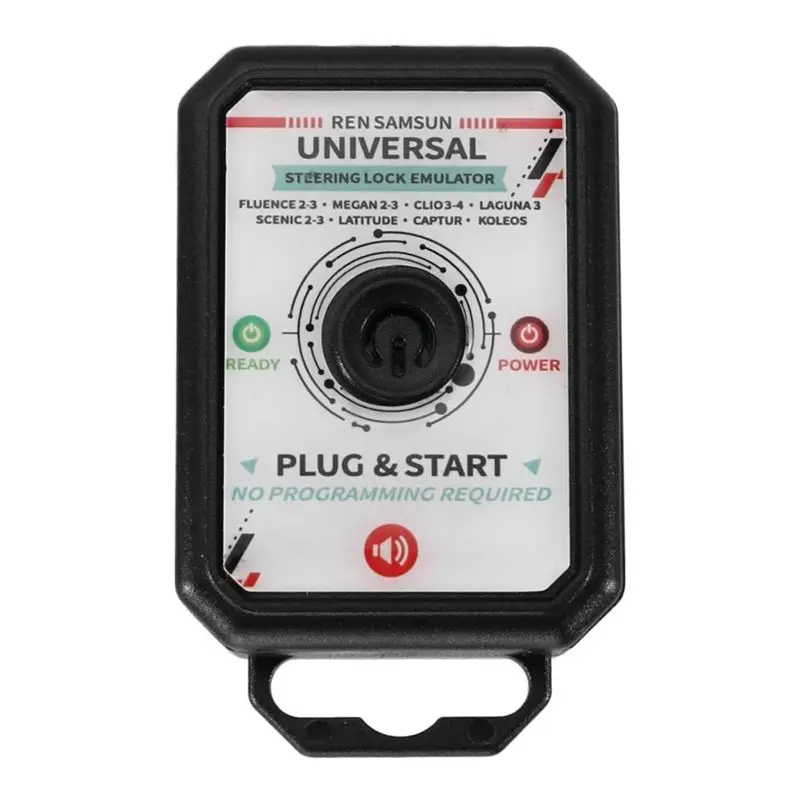 ABSL-Car Steering Lock Simulator ESL ELV Emulator Plug And Start With Lock Sound For Renault REN Clio Megane Fluence Scenic