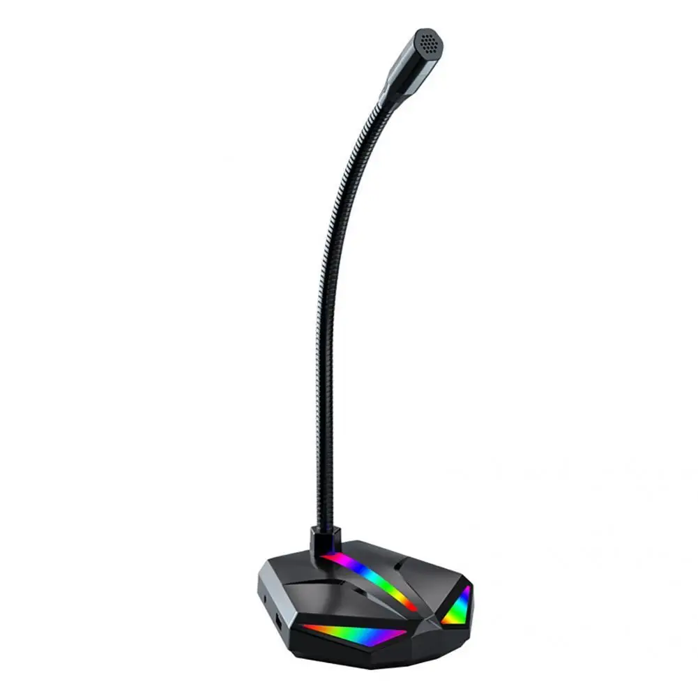 USB Microphone  Convenient Gaming Computer Microphone  Non-slip Computer Microphone