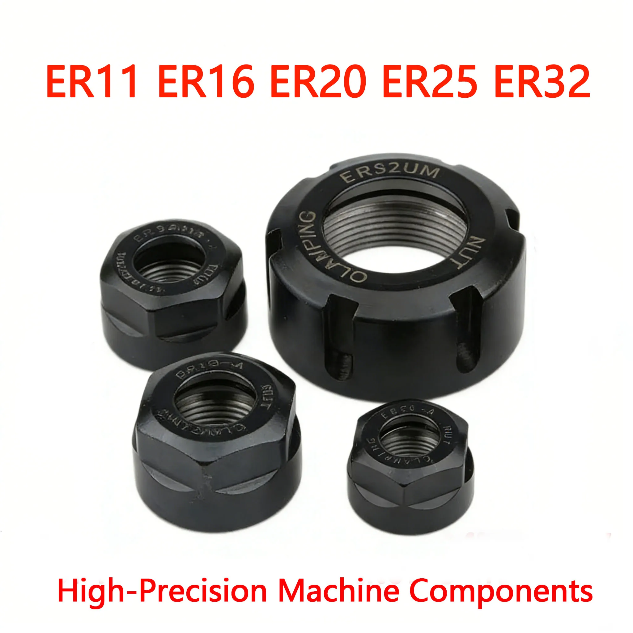 

1PCS ER11, ER16, ER20, ER25, ER32 Nuts – High-Precision Machine Components