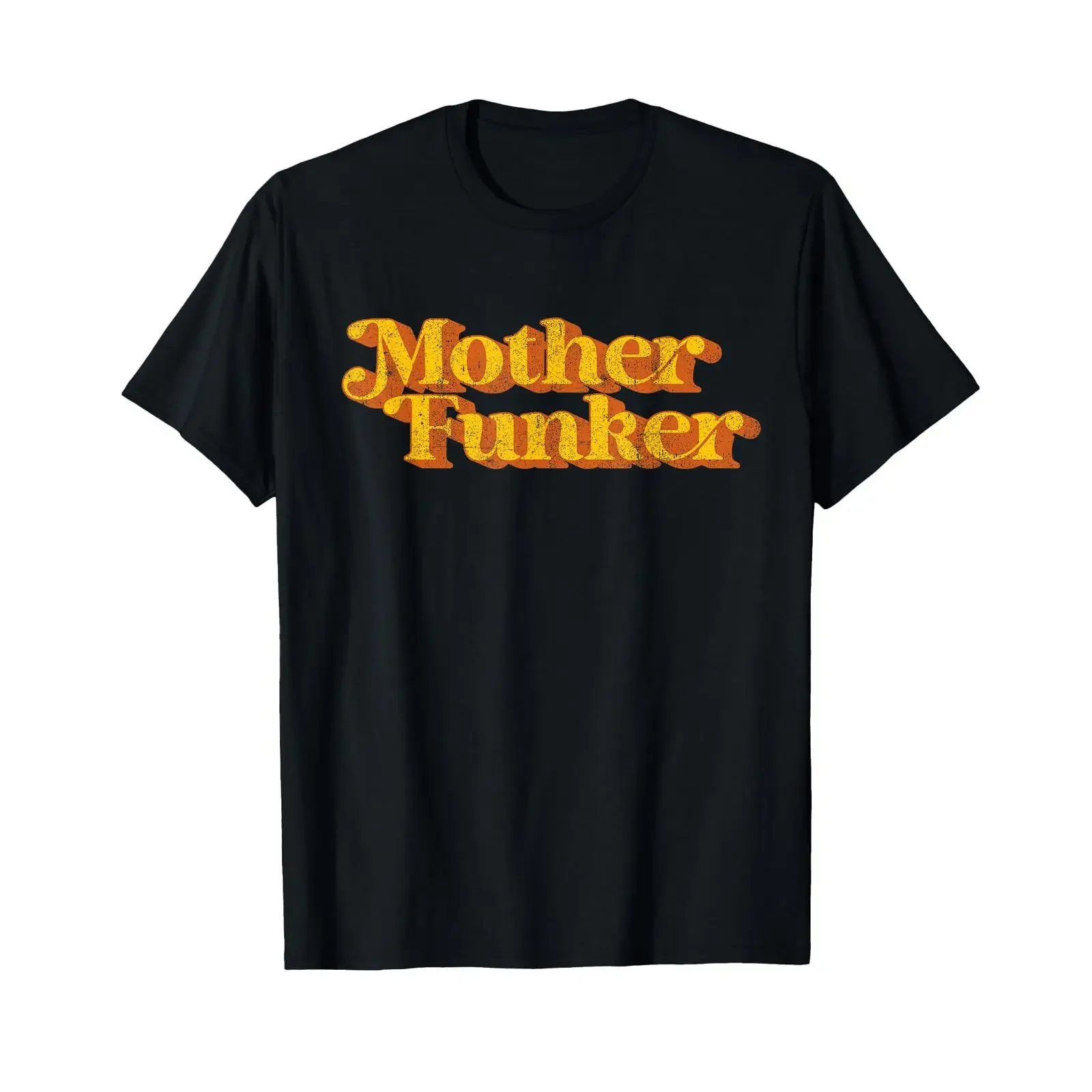 Retro Mother Funker Funny Vintage Disco 70's Party Costume T Shirt vintage Washed Unisex Stretched graphic
