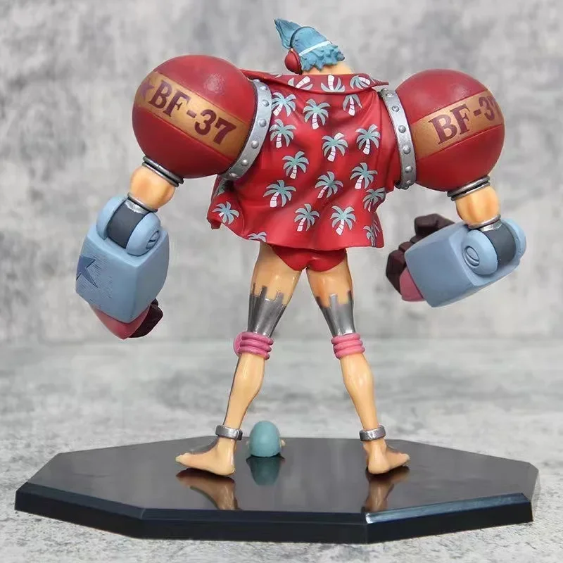 18cm 2 teste Action Figure Anime Figure GK Franky Fighting Pirates CUTTY -flam Statue Decoration Doll Toys regali di natale