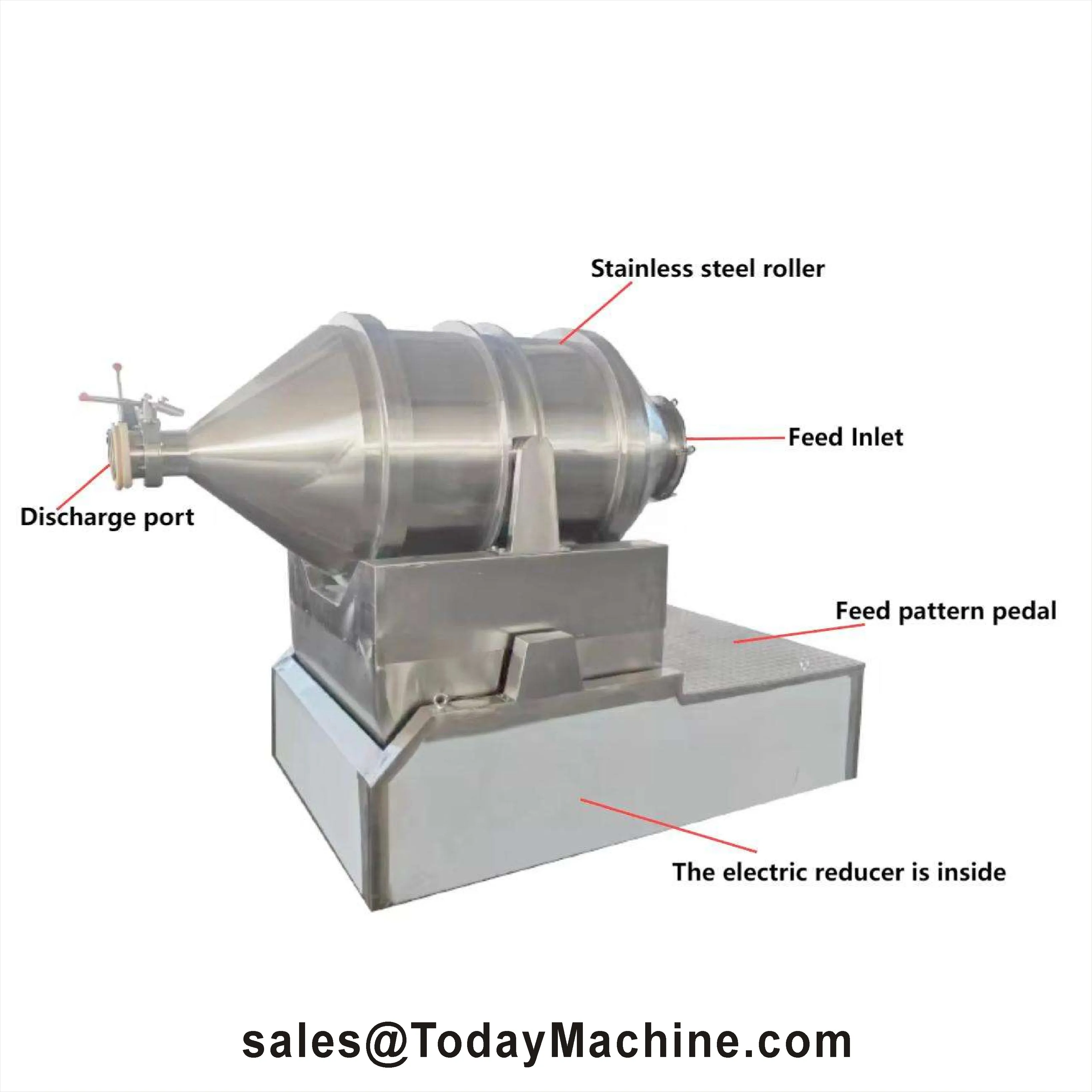 

Flour Tea Powder Blending Mixing Drum 2D Motion Mixer