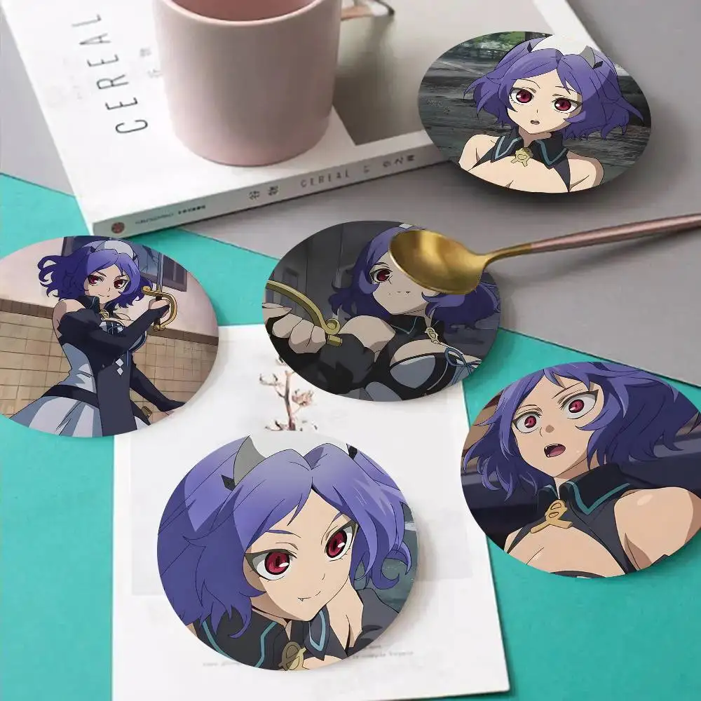 1pc Chess Belle Anime Characters Wooden Coaster Colour Printing Cup Mat Home Desk Decoration Gifts
