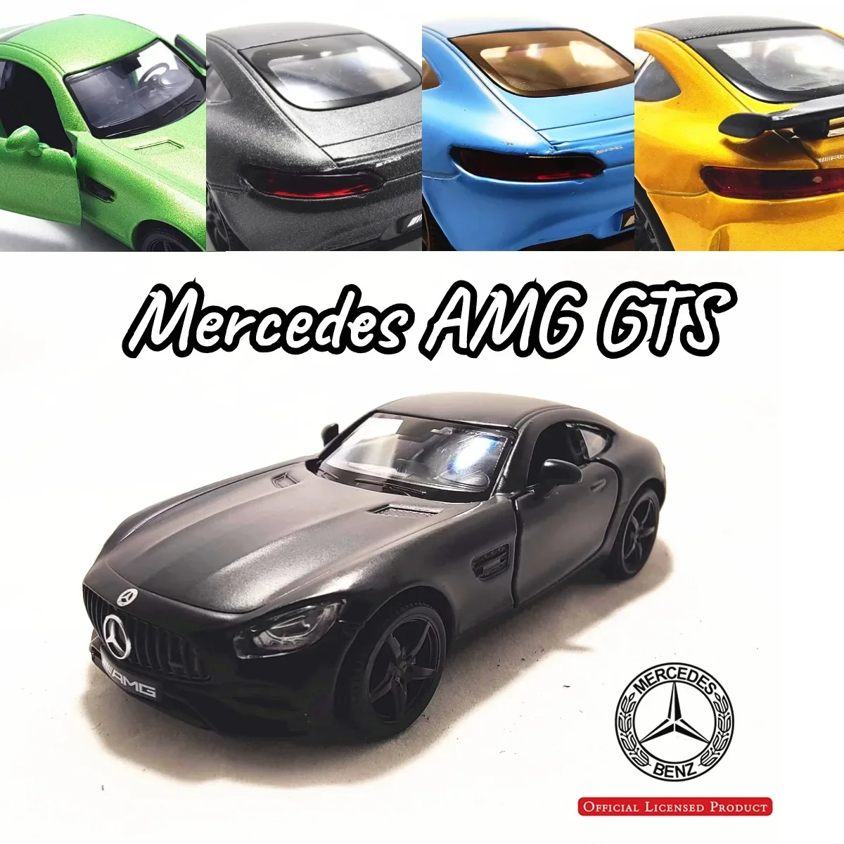 

Модель автомобиля Mercedes-Benz AMG GTS в масштабе 1:36, копия литая миниатюрная машинка для дома и офиса, интерьерный декор, рождественский подарок, игрушка для мальчика