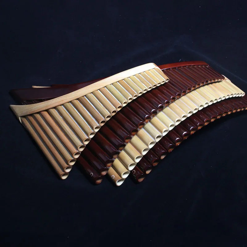 22/25 Pipe Pan Flute Beginners Playing Panpipe Professional Bitter Bamboo Pan Xiao Chinese Traditional Woodwind Instruments