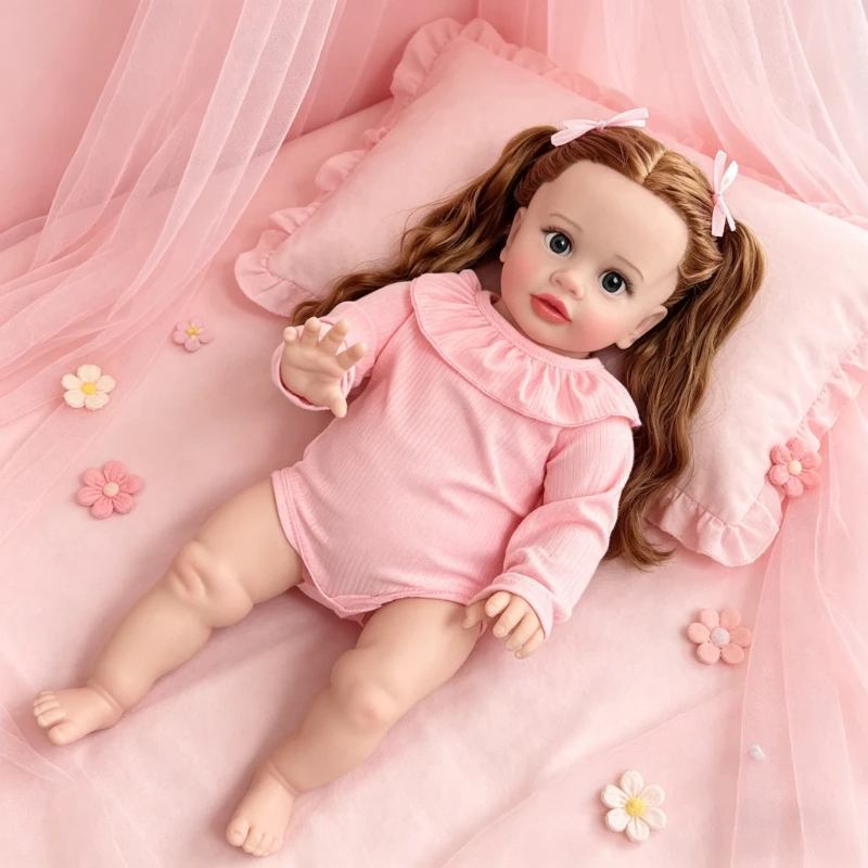 

66cm Huge Baby Pippa Real Life Baby Dolls High Quality Handmade Reborn Toddler Dolls