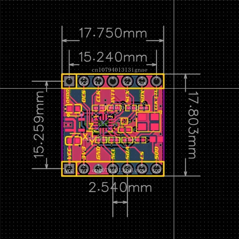 ICM-45686 + QMC6309 Module Made for Slimevr Trackers and Smol Slime Trackers for DIY Project