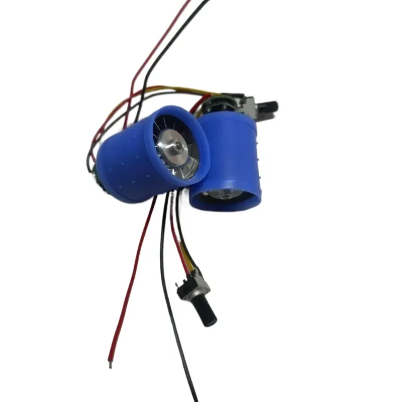 DC 9V 12V 24V 100000RPM Ultra-high Speed BLDC 3-Phase Brushless Motor Equipped w/ driver CNC Aluminum Alloy Impeller Ducted Fan