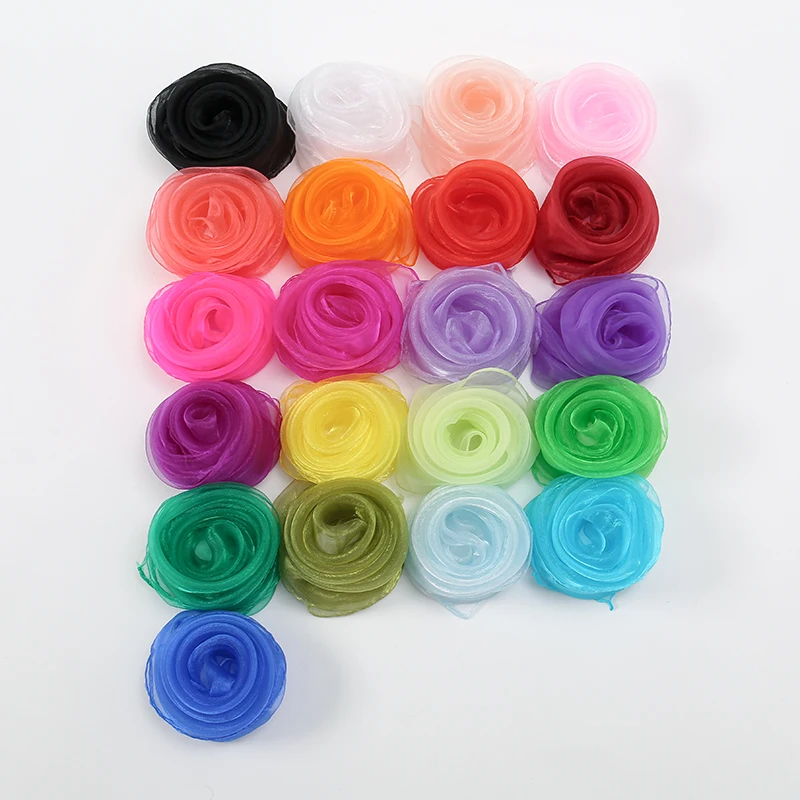 

Модный шелковый атласный шарф для волос из органзы, женский носовой платок, женская бандана с квадратной головкой, маленькая шея, глушитель, хиджаб, шарфы для женщин и девочек