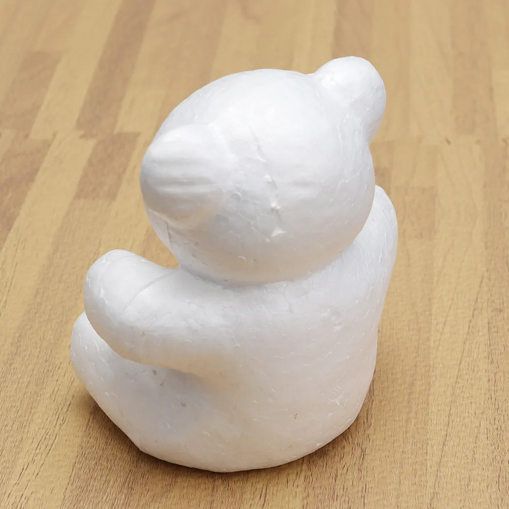 Sitting Bear Animal Crafts 2 Pieces 15cm DIY Decorations for Valentines Day Preschool Kindergarten