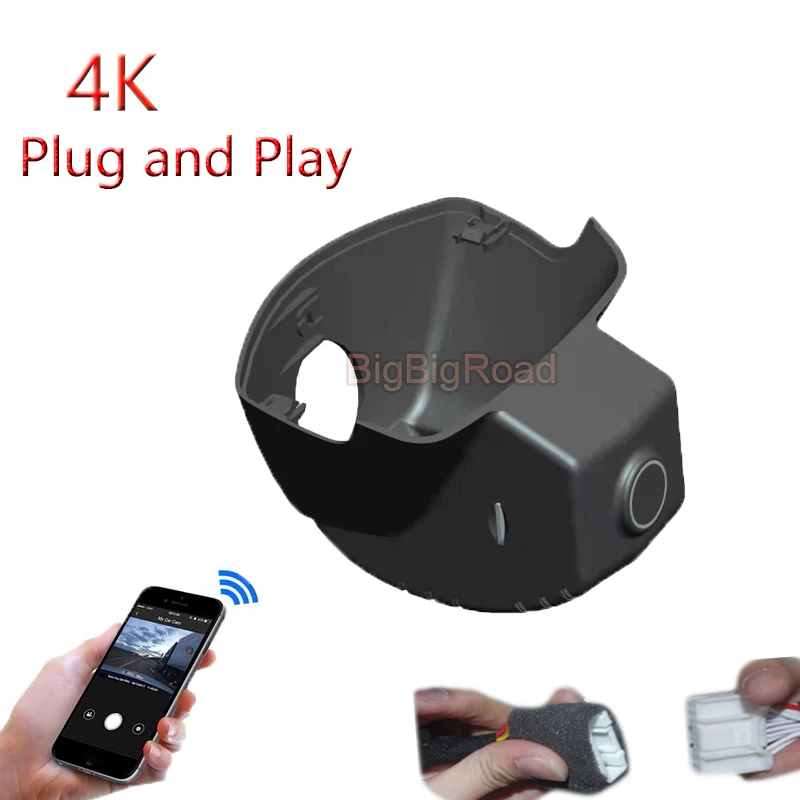 4K Plug And Play For Honda Civic Integra 2024 2023 2022 Car Wifi DVR Driving Video Recorder Parking Camera Dash Cam FHD 2160P