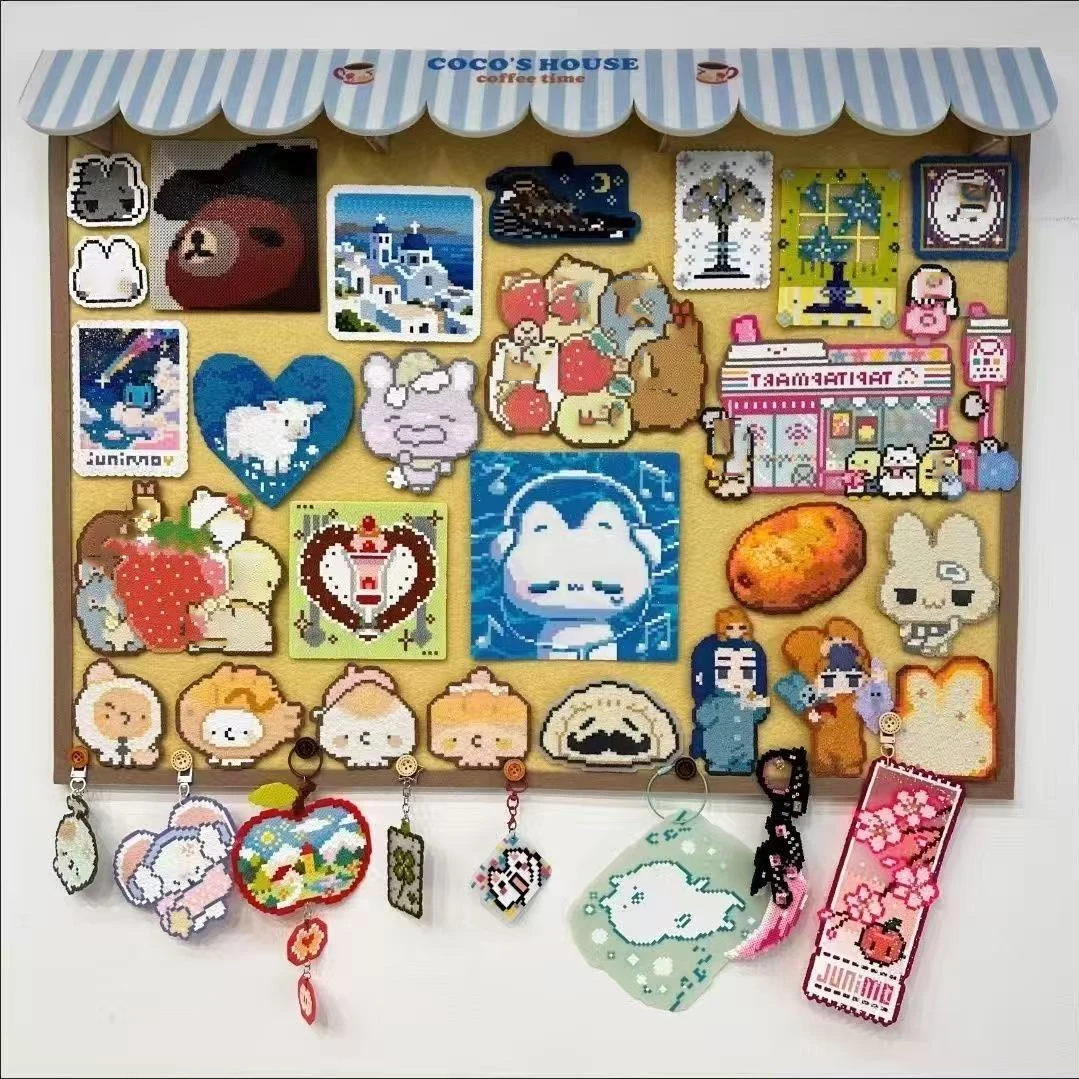 Cute New Cartoon Pattern Felt Board Room Wall Decoration High-value Background Wall Message Board Wall Sticker Without Punching