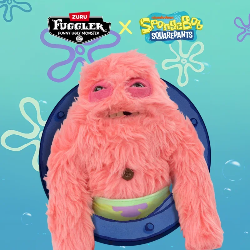 スポンジ・ボブ　SquarePants X ZURU Fuggler ぬいぐるみ ファグラーキーリング スポンジ・ボブシリーズ スポンジ・ボブ